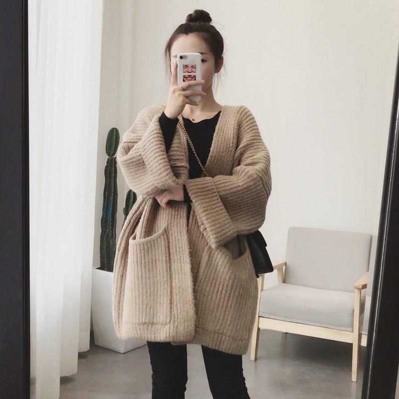 Women's Knits & Tees Women 2022 Autumn Winter V-neck Solid Sweater Coats Female Loose Cardigan Outwear Ladies Thick Warm Knitted Jackets P51, White
Women's Knits & Tees Women 2022 Autumn Winter V-neck Solid Sweater Coats Female Loose Cardigan Outwear Ladies Thick Warm Knitted Jackets P51, White