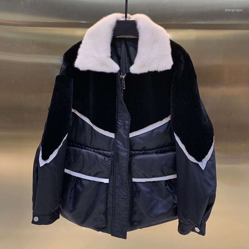 Women' Fur & Faux Down Women Coat Duck Mink Fashion Female High Quality White Jaket Real Windbreak Warm H1130, Black
Women' Fur & Faux Down Women Coat Duck Mink Fashion Female High Quality White Jaket Real Windbreak Warm H1130, Black