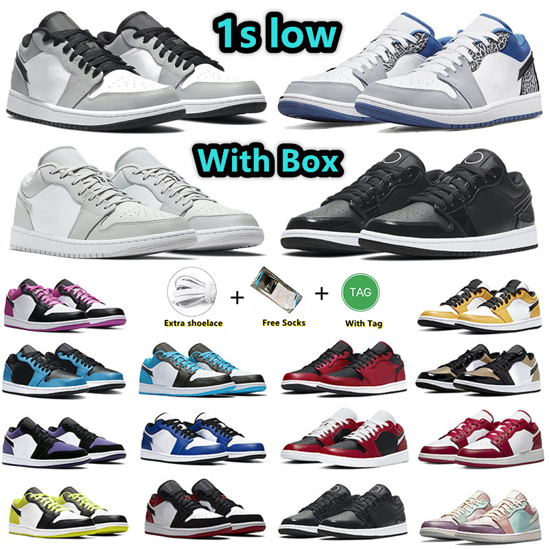 With Box 1s 1 low mens basketball shoes White Camo Light Smoke Wolf Grey True Blue UNC Panda Royal Court Purple Reverse Mocha men women trainer sports sneakers
With Box 1s 1 low mens basketball shoes White Camo Light Smoke Wolf Grey True Blue UNC Panda Royal Court Purple Reverse Mocha men women trainer sports sneakers