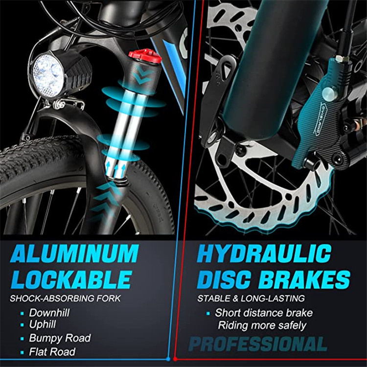 EU Stock 29 inch Electric Mountain Bike Hydraulic Brake 1000W Electric Bicycle with Removable 48V 13AN Lithium-Ion Battery 21 Speed E-BIKE