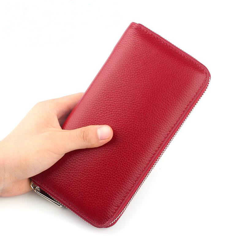 2023 Women Long Wallet zipper Genuine leather purse handbag wallets