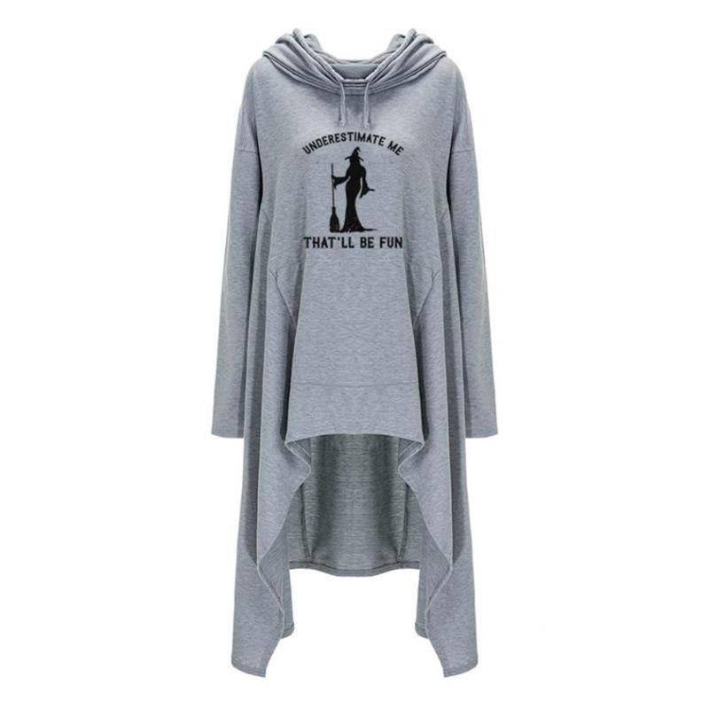 Women' Hoodies & Sweatshirts Women Long Pockets Witch Letters Print Pullover For Kawaii Clothes Spring And Autumn Hoodie Loose, Black
Women' Hoodies & Sweatshirts Women Long Pockets Witch Letters Print Pullover For Kawaii Clothes Spring And Autumn Hoodie Loose, Black