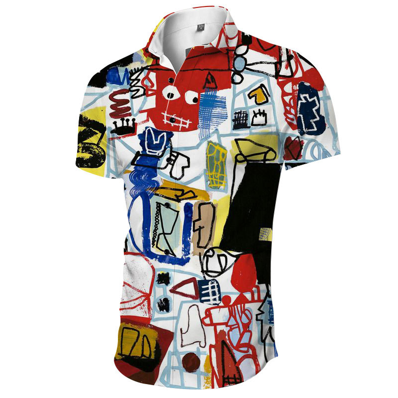graphic shirts for men trendy Lapel summer outdoor loose fashion letter Striped Printed button down short sleeve beach party style Hawaii 02
graphic shirts for men trendy Lapel summer outdoor loose fashion letter Striped Printed button down short sleeve beach party style Hawaii 02