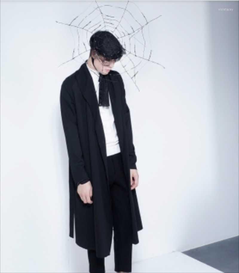 Men' Trench Coats French Fashion Spring And Autumn Large Lapel Pure Color Cardigans Long Windbreaker Quality Clothing Viol22, Black
Men' Trench Coats French Fashion Spring And Autumn Large Lapel Pure Color Cardigans Long Windbreaker Quality Clothing Viol22, Black