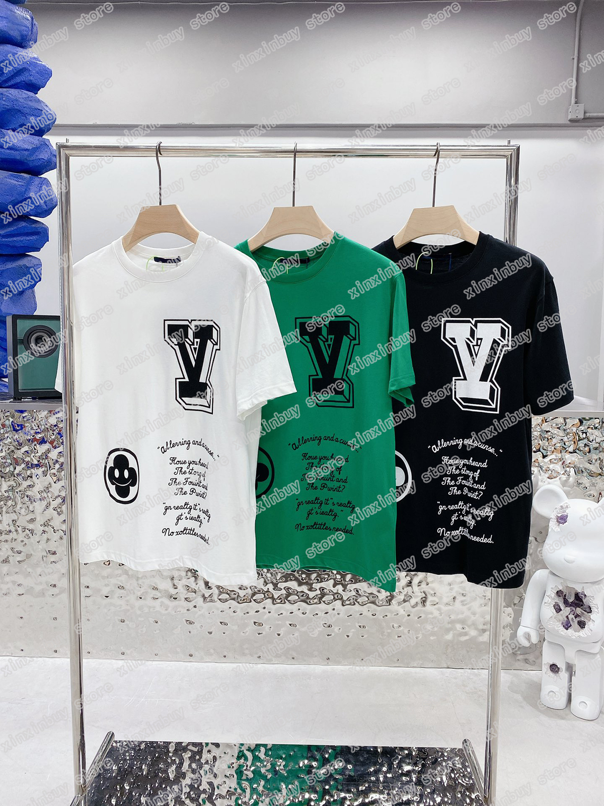 22ss Men Women Designers t shirts tee flocking letter short sleeve Man Crew Neck paris Streetwear white green black xinxinbuy XS-L
22ss Men Women Designers t shirts tee flocking letter short sleeve Man Crew Neck paris Streetwear white green black xinxinbuy XS-L