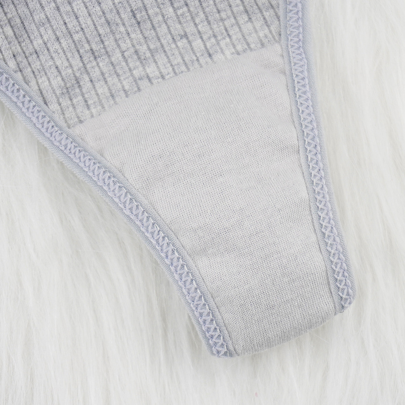 Sexy Underwear Panties Ladies Low Cut Thong Cotton G String Women Sex Sport Tanga Thread Breathable Shorts 3pcs/lots 220511