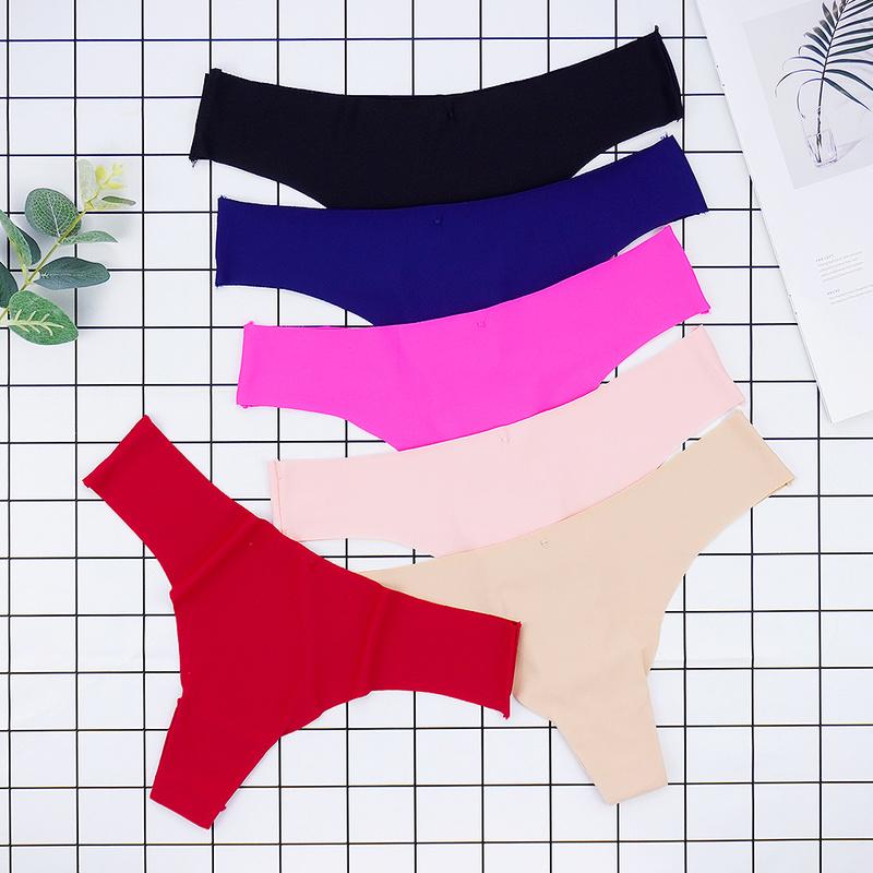 Women's Panties Lady Seamless Sexy String 5pcs/lots Women Underwear Ice Silk Thongs Low-waist Sports Fashion Underpants WholesaleWomen's, 5 pcs
Women's Panties Lady Seamless Sexy String 5pcs/lots Women Underwear Ice Silk Thongs Low-waist Sports Fashion Underpants WholesaleWomen's, 5 pcs