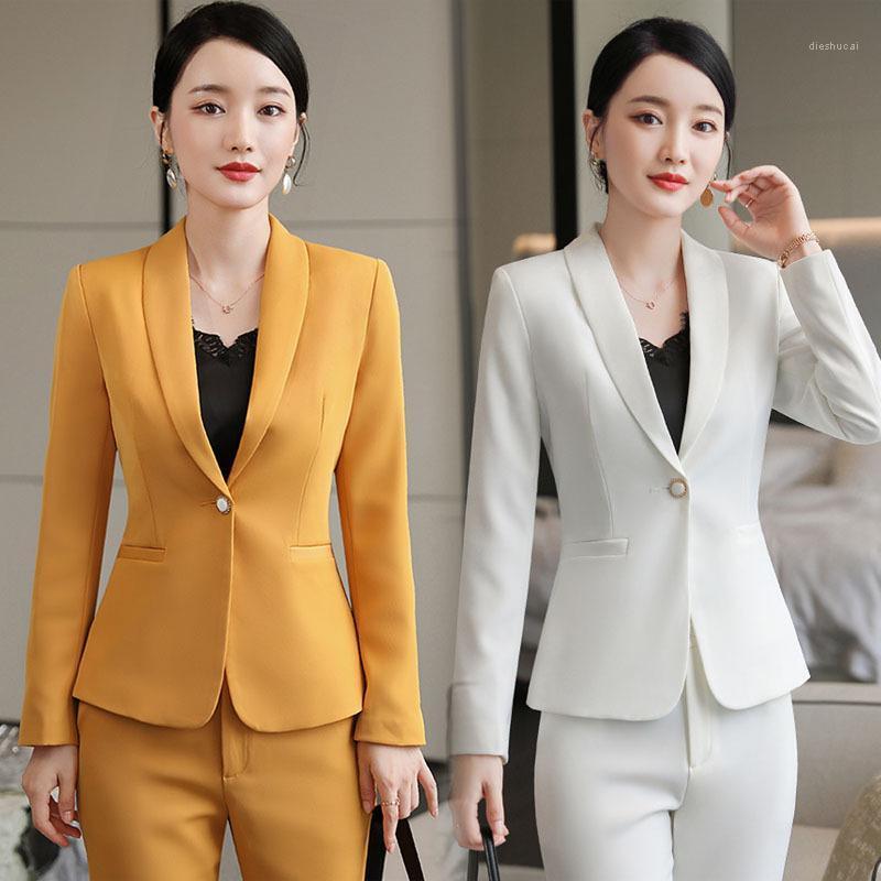 Women' Two Piece Pants Long-Sleeved Slim-Fit Suit Jacket Two-Piece Set Work Uniforms El Business Wear Plus Size Solid Color, Yellowjacketpants
Women' Two Piece Pants Long-Sleeved Slim-Fit Suit Jacket Two-Piece Set Work Uniforms El Business Wear Plus Size Solid Color, Yellowjacketpants