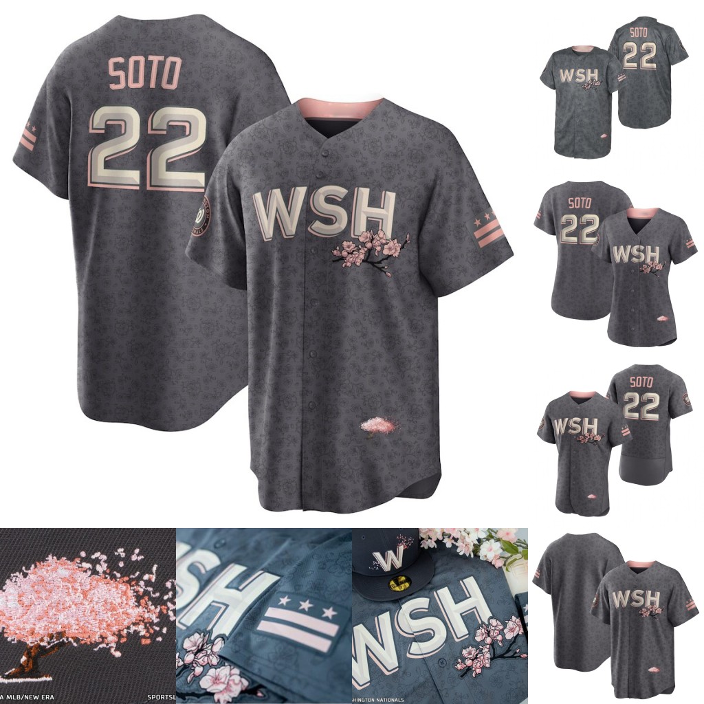 Juan Soto Nationals 2022 Cherry Blossom City Connect Jersey Nelson Cruz Darren Baker Josh Bell Stephen Strasburg Lane Thomas Gerardo Parra Sean Doolittle Joan Adon, Women men 2022 city connect jersey 
Juan Soto Nationals 2022 Cherry Blossom City Connect Jersey Nelson Cruz Darren Baker Josh Bell Stephen Strasburg Lane Thomas Gerardo Parra Sean Doolittle Joan Adon, Women men 2022 city connect jersey