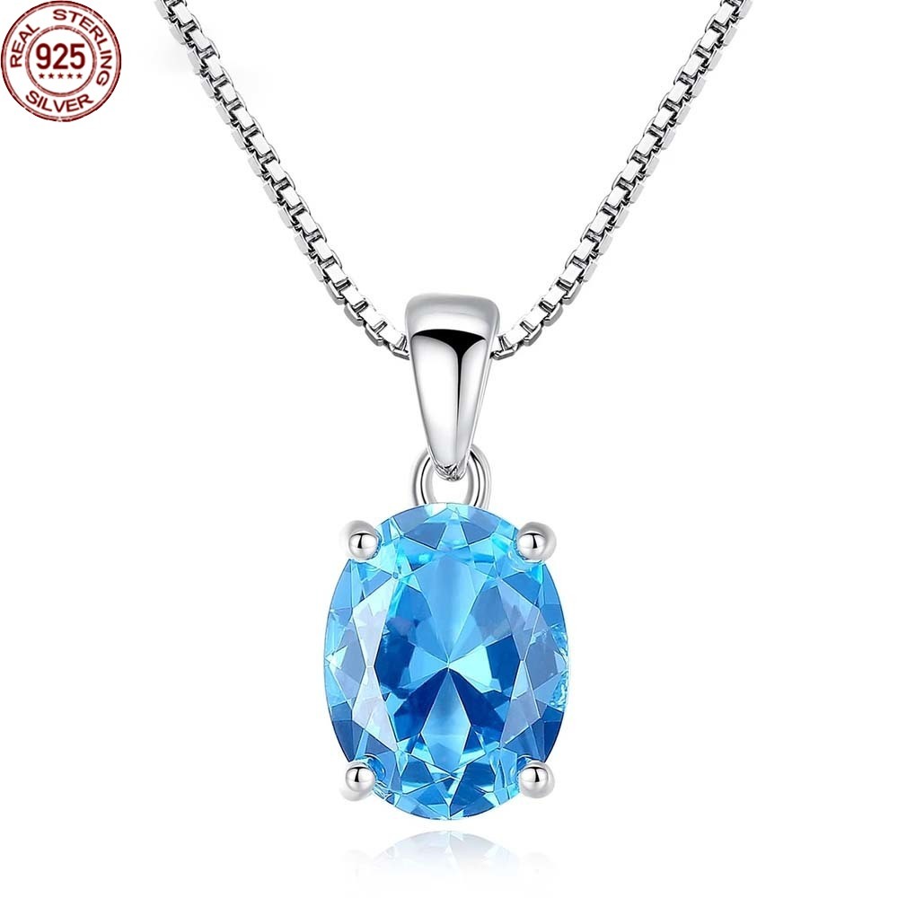Pendant Necklaces Sky Blue Topaz Stone 2.3 Oval Shape Solitaire Natural 925 Sterling
Pendant Necklaces Sky Blue Topaz Stone 2.3 Oval Shape Solitaire Natural 925 Sterling