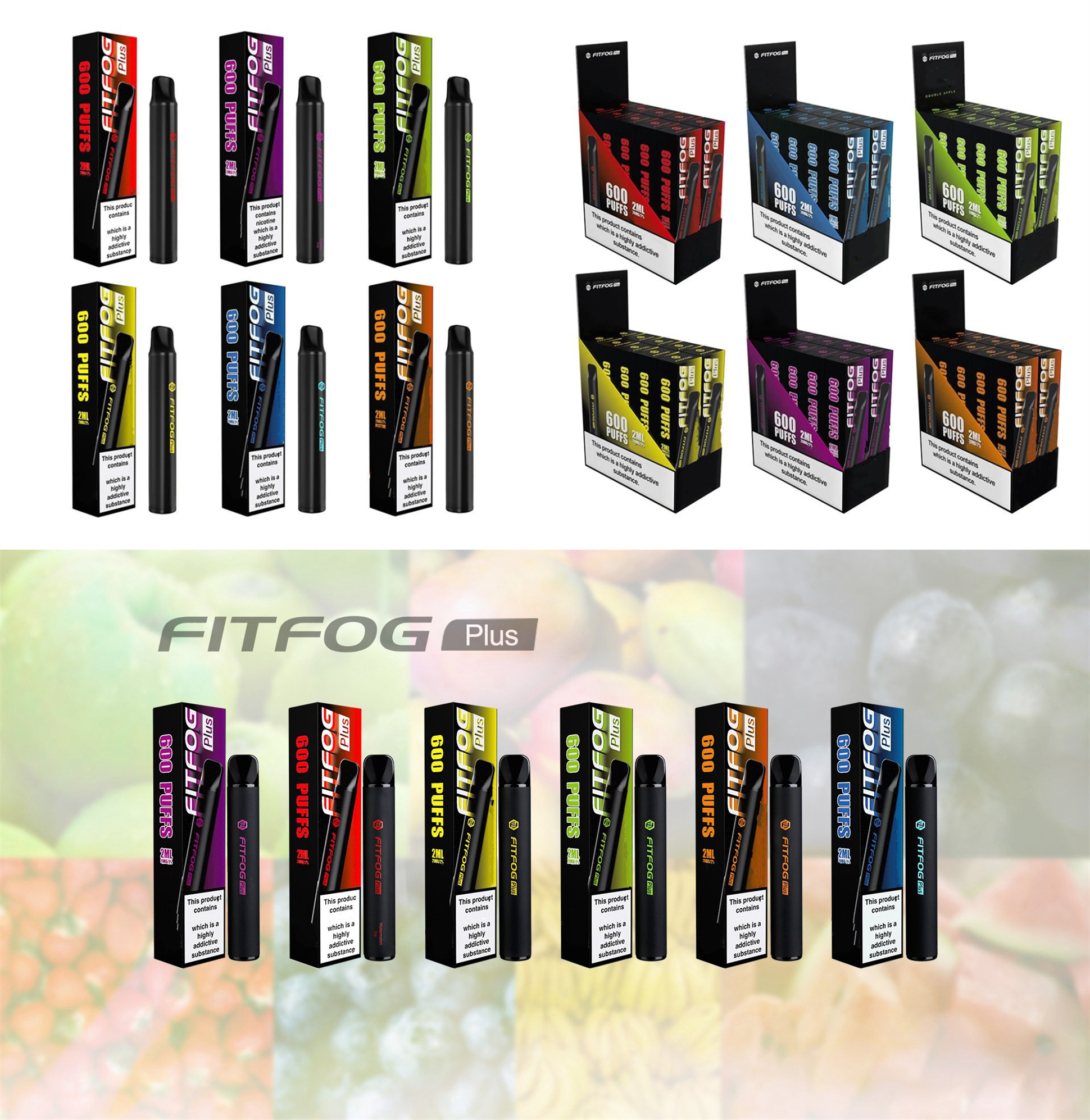 Fitfog plus Disposable E Cigarette 400 mAh Built-In Battery Vaporizers Kits Wholesale Vape pen
Fitfog plus Disposable E Cigarette 400 mAh Built-In Battery Vaporizers Kits Wholesale Vape pen