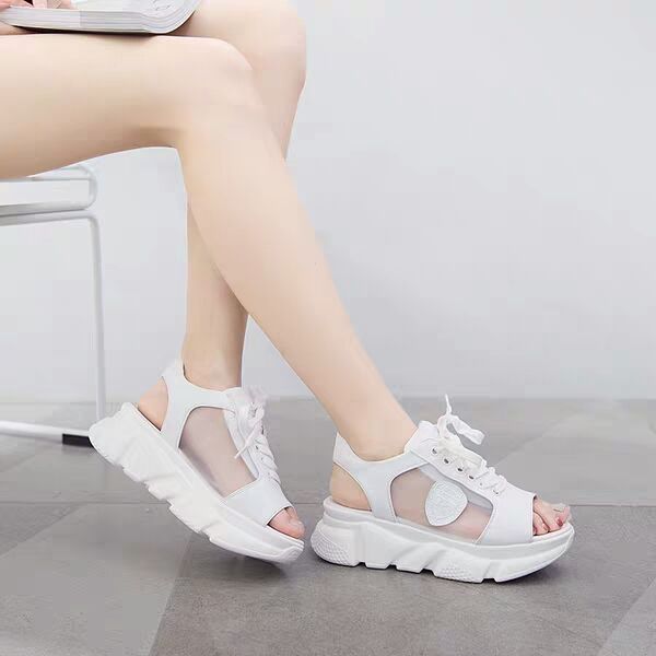 Genuine Leather Ins Dad Shoes Chunky Sneakers for Women Summer Shoes Sandals Platform Cute Summer Air Mesh Lace Up, White-a
Genuine Leather Ins Dad Shoes Chunky Sneakers for Women Summer Shoes Sandals Platform Cute Summer Air Mesh Lace Up, White-a