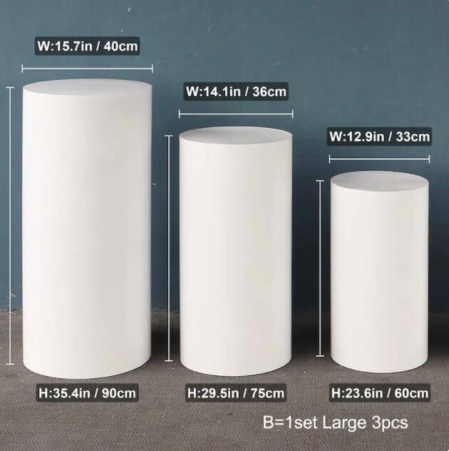 Wedding Props Cylindrical Dessert Table Birthday Party Sign-in Area Decoration Round Cake Stand Wedding Decoration Iron Art Cylinder