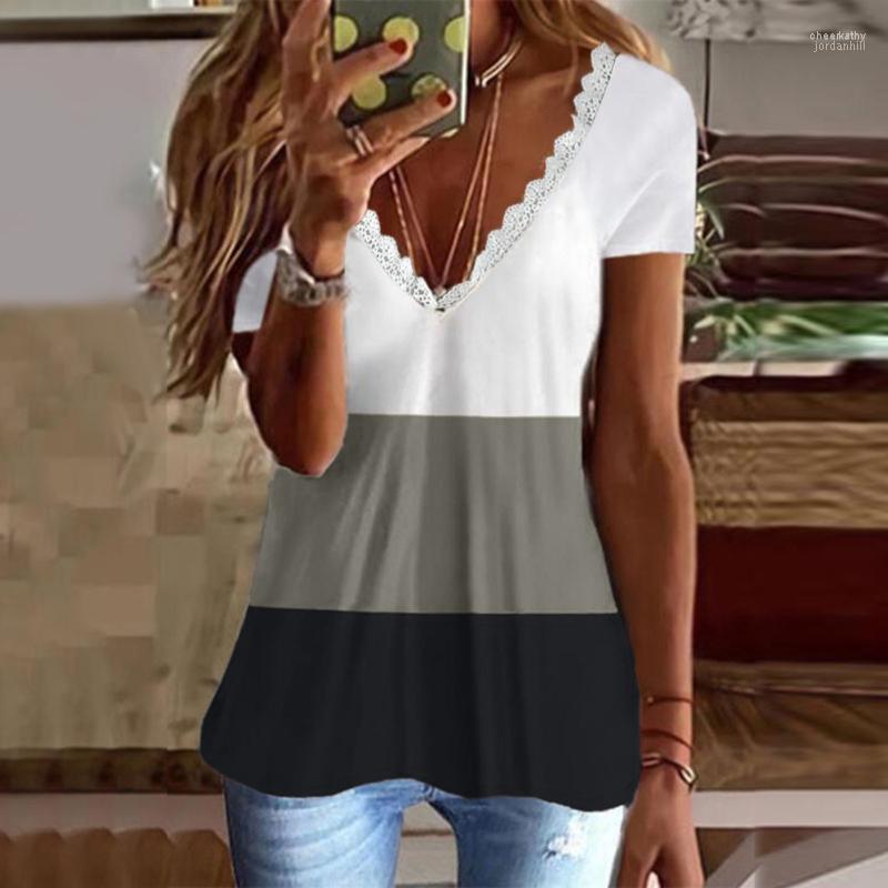 Women' Blouses & Shirts Women Clothing Summer Sexy Lace V Neck Printed Blouse Splicing Short Sleeve Casual Shirt Tops Camisa Feminina Chee2, Blue
Women' Blouses & Shirts Women Clothing Summer Sexy Lace V Neck Printed Blouse Splicing Short Sleeve Casual Shirt Tops Camisa Feminina Chee2, Blue