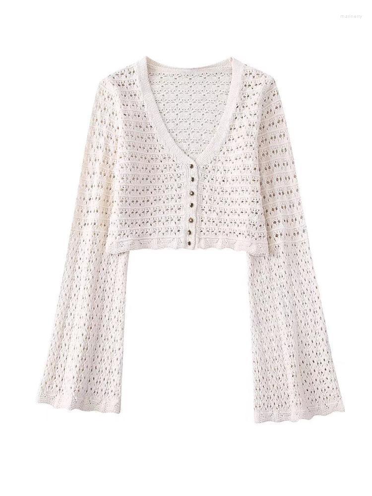 Women' Knits & Tees Summer Women Knitting Pullover Sweaters Fashion Solid Hollow Out V-Neck Female Street Short Sweater ClothingWomen' Mar
Women' Knits & Tees Summer Women Knitting Pullover Sweaters Fashion Solid Hollow Out V-Neck Female Street Short Sweater ClothingWomen' Mar