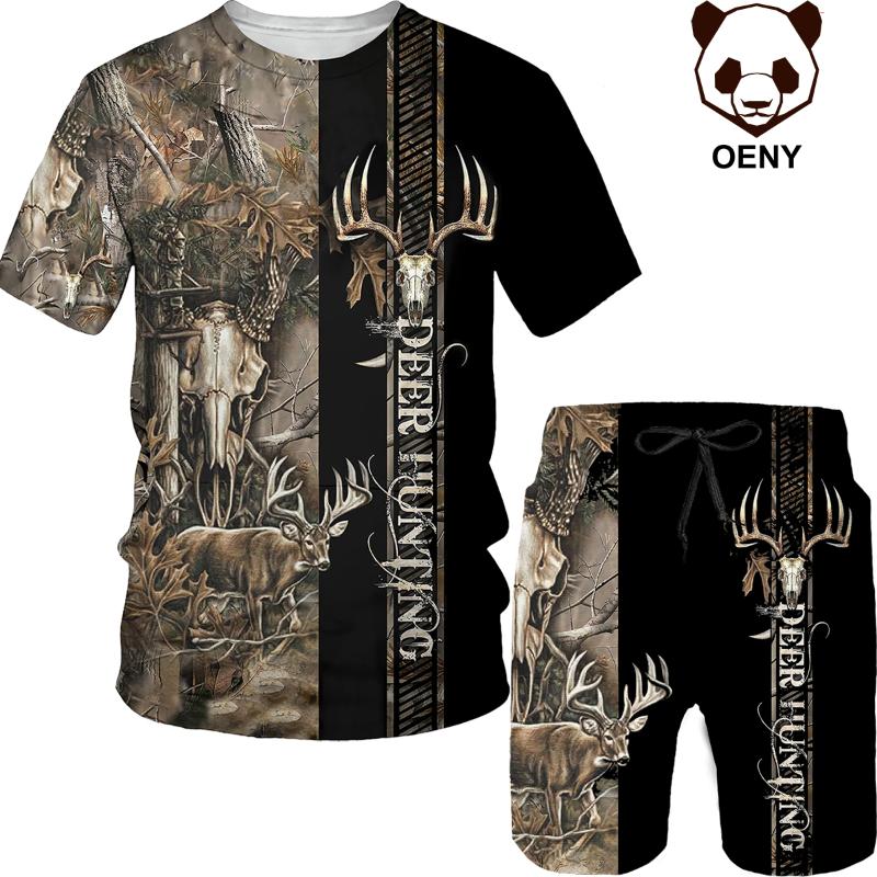 Men's Tracksuits Summer Animal Deer Hunting Camo 3D Printed T-Shirt And Men's Tracksuit T Shirt Shorts Set Outdoor Sportwear Tees /Cloth, Tees-color 1
Men's Tracksuits Summer Animal Deer Hunting Camo 3D Printed T-Shirt And Men's Tracksuit T Shirt Shorts Set Outdoor Sportwear Tees /Cloth, Tees-color 1