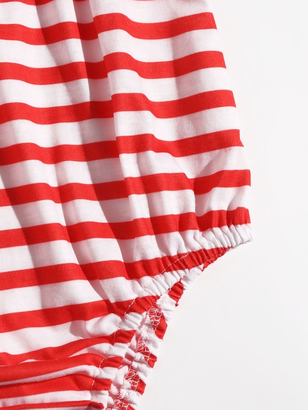 Baby girl stripe and star suspender Jumpsuit SHE