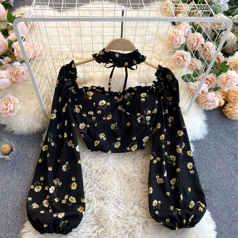2022 New Sexy Women Tops Gothic Floral Print Elegant Chiffon Blouse Shirts Long Sleeve Pink Lady Crop Tops Clothing 0613
2022 New Sexy Women Tops Gothic Floral Print Elegant Chiffon Blouse Shirts Long Sleeve Pink Lady Crop Tops Clothing 0613