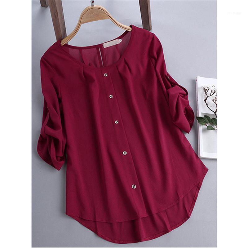 Women's Blouses & Shirts Blouse Women Casual Solid Top Female Loose Blusas Autumn Fall Ladies Office Sexy, Wine red
Women's Blouses & Shirts Blouse Women Casual Solid Top Female Loose Blusas Autumn Fall Ladies Office Sexy, Wine red