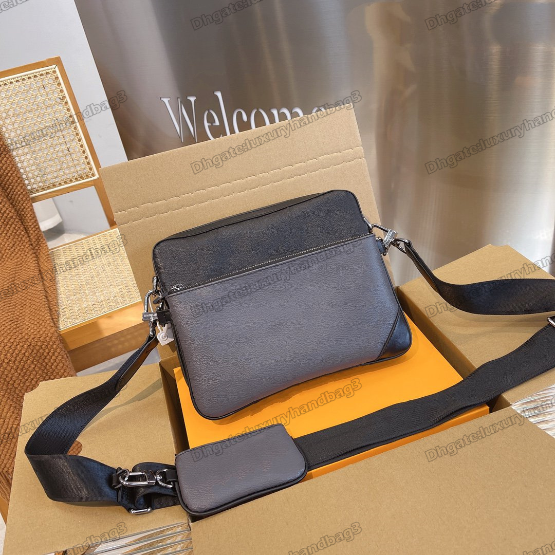 Trio Messenger Bag Handbags Multi Pochette Totes 3sets Canvas Leather Mens Crossbody Bags Designer Duo Shoulder Bag With Purse Wallet 2pcs Clutch, Color 1#
Trio Messenger Bag Handbags Multi Pochette Totes 3sets Canvas Leather Mens Crossbody Bags Designer Duo Shoulder Bag With Purse Wallet 2pcs Clutch, Color 1#