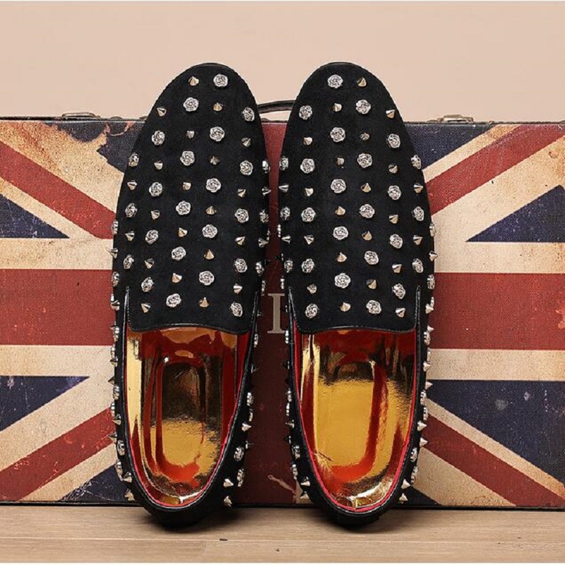 Plus Size Hip Hop Style Men Fashion Rivets Shoes Breathable Shoe Personality Nightclub Loafers Young Shoes Da023, Black
Plus Size Hip Hop Style Men Fashion Rivets Shoes Breathable Shoe Personality Nightclub Loafers Young Shoes Da023, Black