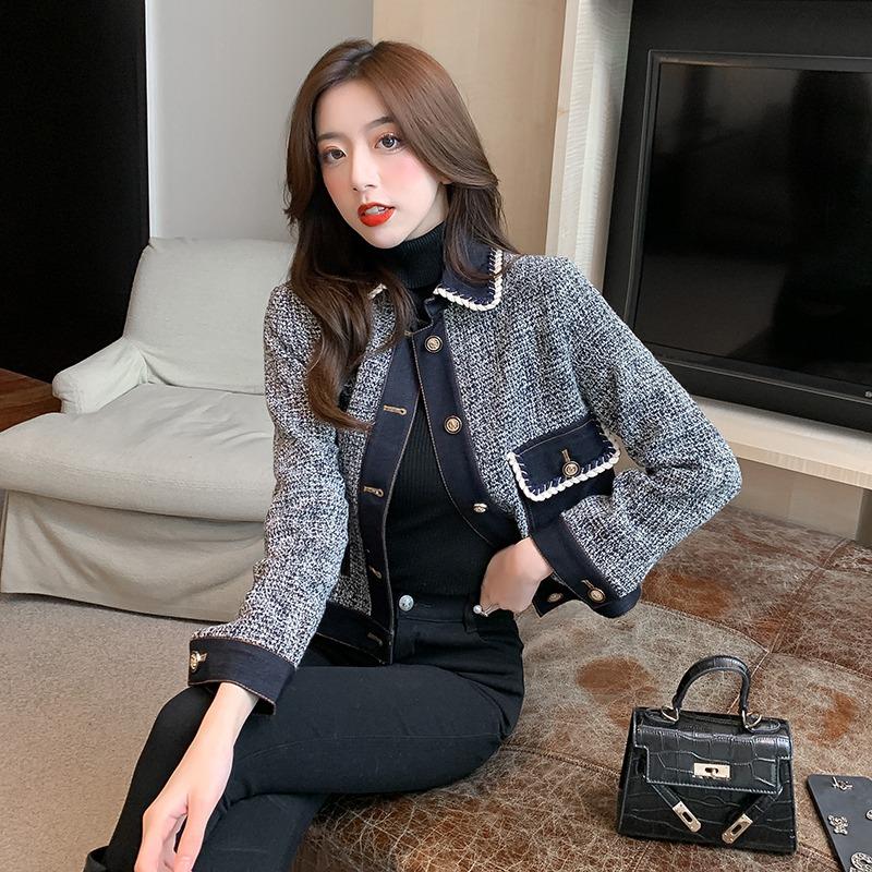 Women' Jackets Fashion Patchwork Single Breasted Short Coat Women Vintage Elegant Tweed Jacket Cosaco Outerwear Clothes E263Women' Women
Women' Jackets Fashion Patchwork Single Breasted Short Coat Women Vintage Elegant Tweed Jacket Cosaco Outerwear Clothes E263Women' Women