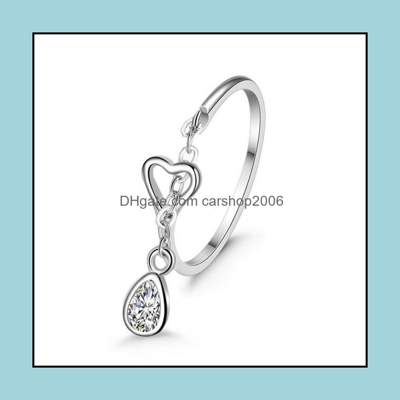 Cluster Rings Jewelry Sier For Women Girl Party Crystal Heart Resizable Finger Wholesale 0650Wh Drop Delivery 2021 9Usmv
Cluster Rings Jewelry Sier For Women Girl Party Crystal Heart Resizable Finger Wholesale 0650Wh Drop Delivery 2021 9Usmv
