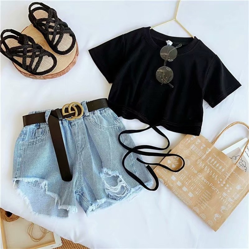 Summer Fashion Kids Clothes Sets 2Pcs Outfits Clothing Tracksuit Suit For Girls Children 220616, Clothes sets1
Summer Fashion Kids Clothes Sets 2Pcs Outfits Clothing Tracksuit Suit For Girls Children 220616, Clothes sets1