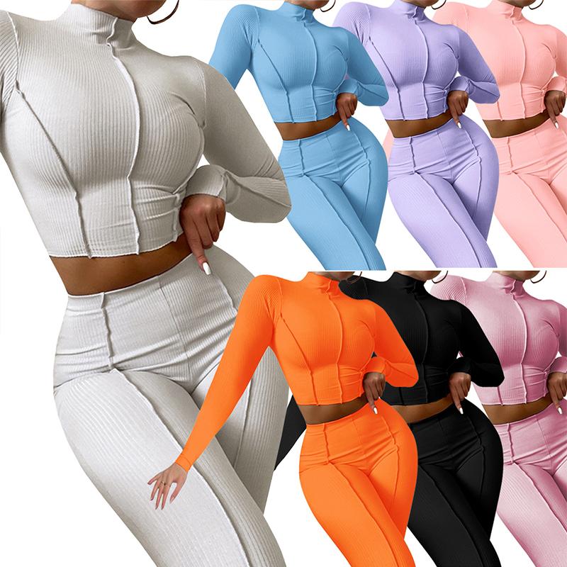 Women' Two Piece Pants Spring Women' Tracksuit Solid Turtleneck Super-short Long Sleeve Cropped Top Pencil Outfit Ladies Casual Clothe, White
Women' Two Piece Pants Spring Women' Tracksuit Solid Turtleneck Super-short Long Sleeve Cropped Top Pencil Outfit Ladies Casual Clothe, White