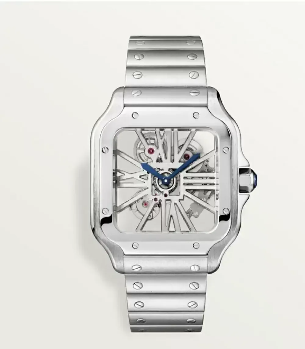 Luxury High quality watch man classic quartz movement men watches designer Stainless steel Strap Skeleton wristwatch, Gold /silver bezel
Luxury High quality watch man classic quartz movement men watches designer Stainless steel Strap Skeleton wristwatch, Gold /silver bezel