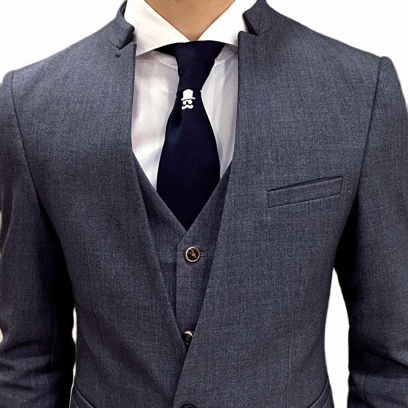 Men's Suits & Blazers Grey Stand Collar Slim Fit Mens Suit Custom Made Costume Homme Men Formal Grooming Ternos 3 Pieces SetMen's, Green
Men's Suits & Blazers Grey Stand Collar Slim Fit Mens Suit Custom Made Costume Homme Men Formal Grooming Ternos 3 Pieces SetMen's, Green