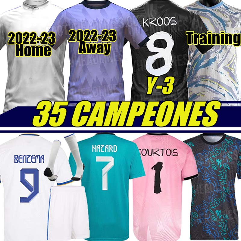 BENZEMA soccer jerseys 21/22/23 Y-3 CAMPEONES#35 football shirt CAMAVINGA MADRIDS ALABA HAZARD ASENSIO MODRIC MARCELO VALVERDE REAL 2021 2022 2023 Kits sock Full sets, 21-22 third player
BENZEMA soccer jerseys 21/22/23 Y-3 CAMPEONES#35 football shirt CAMAVINGA MADRIDS ALABA HAZARD ASENSIO MODRIC MARCELO VALVERDE REAL 2021 2022 2023 Kits sock Full sets, 21-22 third player