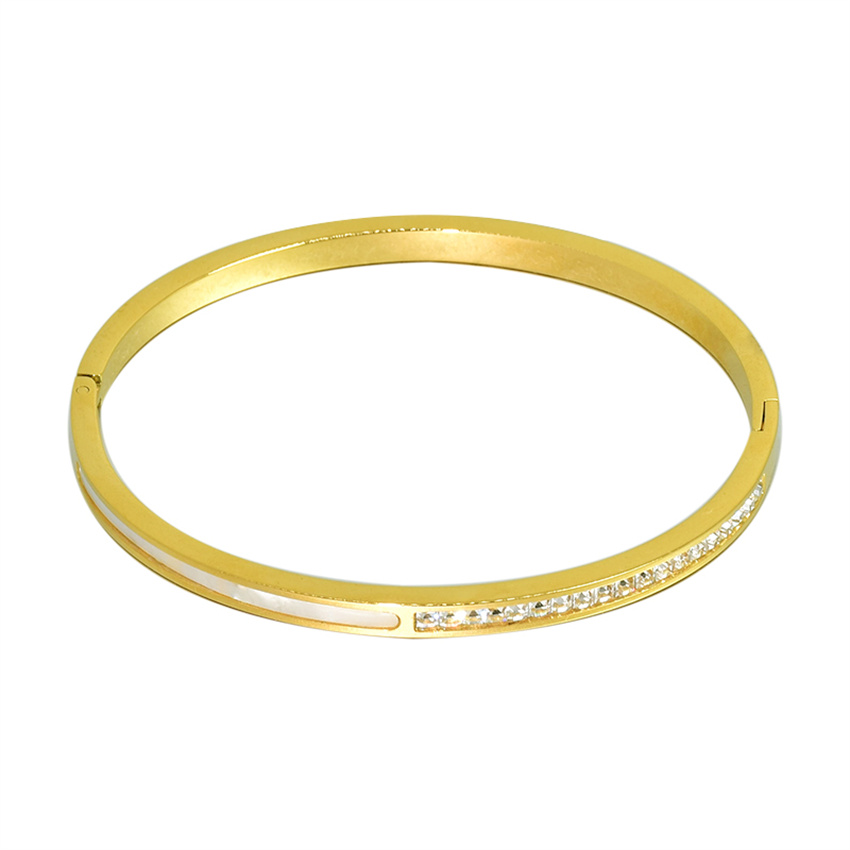 Crystals Lover Bangles Stainless Steel Luxury Brand Cubic Zirconia Women Gold Color Bangles African Jewelry Dubai Gifts Wedding Holiday Party Elegant Casual Vinta
Crystals Lover Bangles Stainless Steel Luxury Brand Cubic Zirconia Women Gold Color Bangles African Jewelry Dubai Gifts Wedding Holiday Party Elegant Casual Vinta