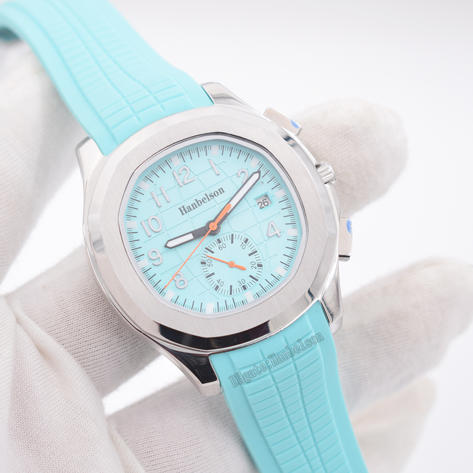 Mens watches Automatic Winding Mechanical Date Display Movement Sports Blue Rubber Strap Glass transparent bottom cover, Orange hands
Mens watches Automatic Winding Mechanical Date Display Movement Sports Blue Rubber Strap Glass transparent bottom cover, Orange hands