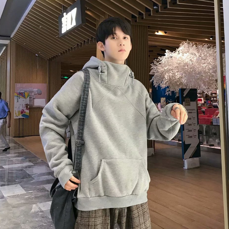 Hoodie Men's Wild Winter Students Korean Version of Loose Couple Men Women High Collar Plus Fleece Hooded Jacket Sweatshirts 220816