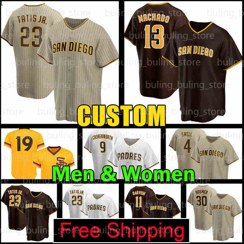 Padres Jersey 23 Fernando Tatis Jr. San Diego 9 Jake Cronenworth Baseball 13 Manny Machado 19 Tony Gwynn 44 Joe Musgrove 77 C.J. Abrams 11 Yu Darvish 7 Ha-Seong Kim 5 Wil Myers, Custom men new cool base(j s)
Padres Jersey 23 Fernando Tatis Jr. San Diego 9 Jake Cronenworth Baseball 13 Manny Machado 19 Tony Gwynn 44 Joe Musgrove 77 C.J. Abrams 11 Yu Darvish 7 Ha-Seong Kim 5 Wil Myers, Custom men new cool base(j s)