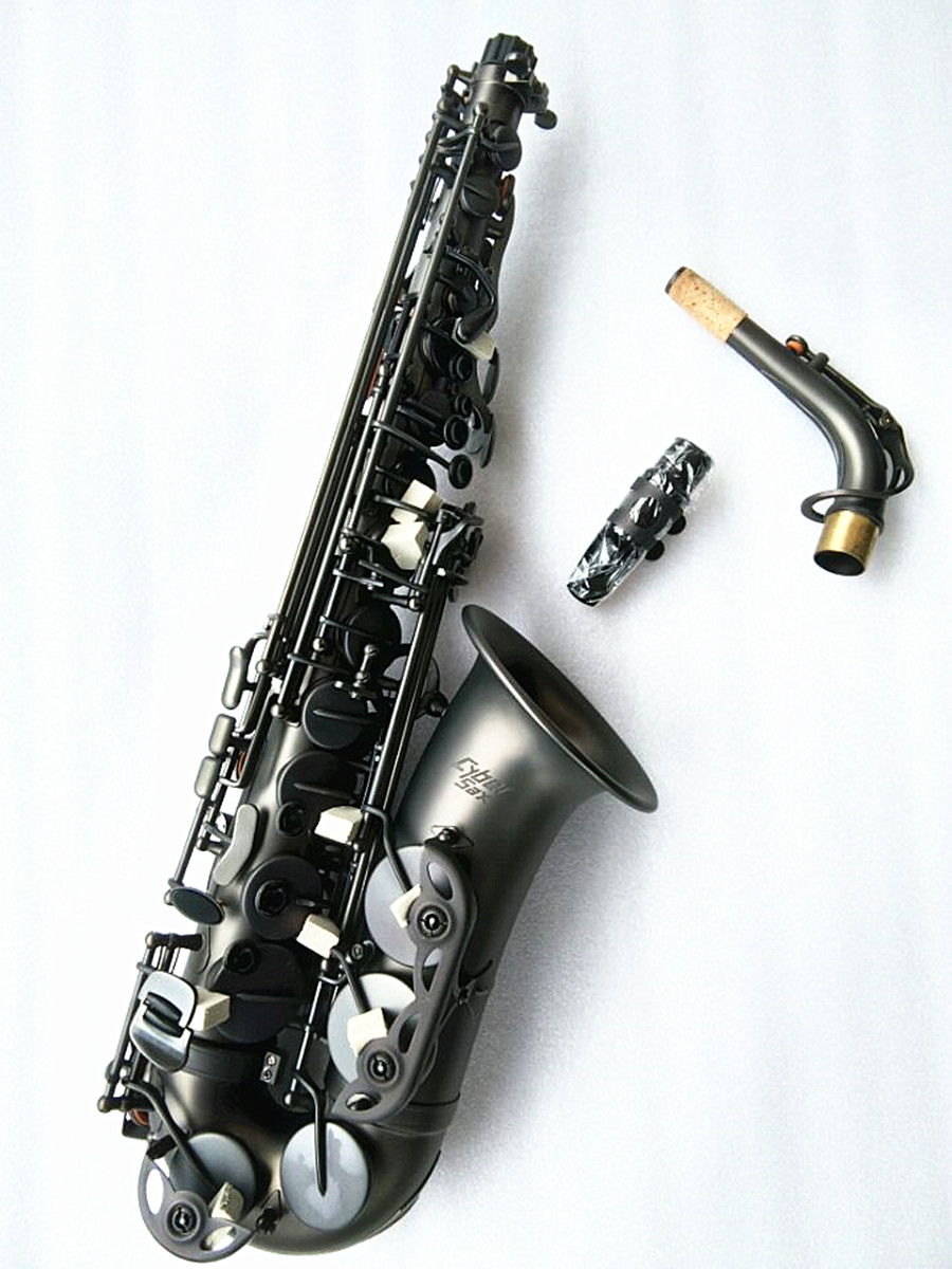 New Eb Alto Saxophone Unique Matte Black Nickel Plated Carved Surface E Flat Instrument Sax With Case
New Eb Alto Saxophone Unique Matte Black Nickel Plated Carved Surface E Flat Instrument Sax With Case
