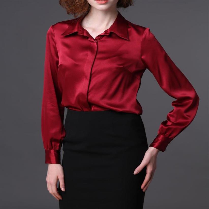 2018 satin shirt female long sleeve professional OL solid color lapel loose large size silk satin tops blouse265v, White
2018 satin shirt female long sleeve professional OL solid color lapel loose large size silk satin tops blouse265v, White