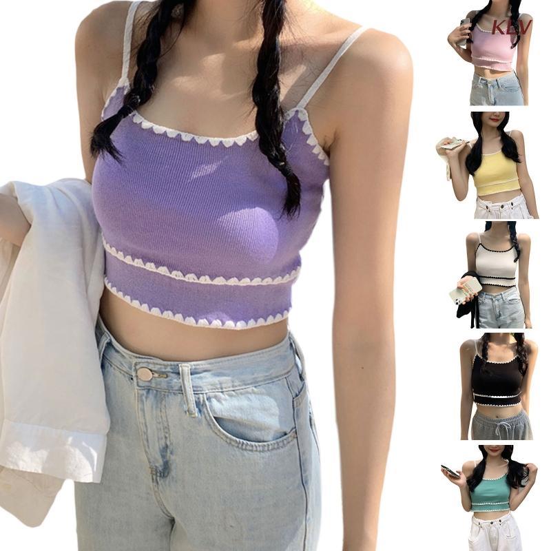 Women's Tanks & Camis Womens Y2K Knit Crop Top Sexy Short Crew Neck Backless Sleeveless Cami Tank Fashion Summer Camisole 6XDAWomen's, Black
Women's Tanks & Camis Womens Y2K Knit Crop Top Sexy Short Crew Neck Backless Sleeveless Cami Tank Fashion Summer Camisole 6XDAWomen's, Black