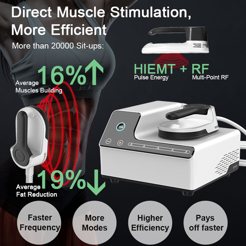 Pro EMS Electromagnetic Muscle Stimulation Salon Equipment Shockwave Therapy Slimming Beauty Machine EMslim RF Stimulator Body Shaping Fat Burning Sal