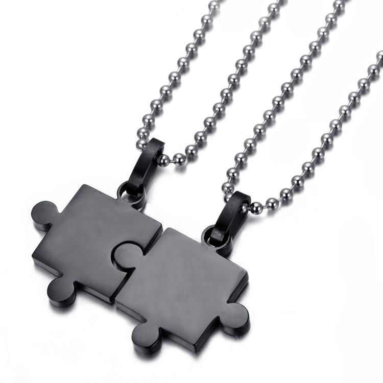 Pendant Necklaces Mens Womens Couples Stainless Steel Puzzle Love Necklace Set Black Silver Fashion JewelryPendant
Pendant Necklaces Mens Womens Couples Stainless Steel Puzzle Love Necklace Set Black Silver Fashion JewelryPendant