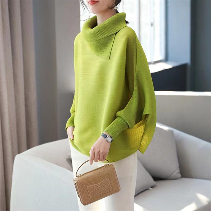 Women's T-Shirt Summer Fashion Women Pleated T Shirt Long Sleeve Lapel Collar Loose Bat Solid Color Top Pullover Casual Large Size TopWomen', Black
Women's T-Shirt Summer Fashion Women Pleated T Shirt Long Sleeve Lapel Collar Loose Bat Solid Color Top Pullover Casual Large Size TopWomen', Black