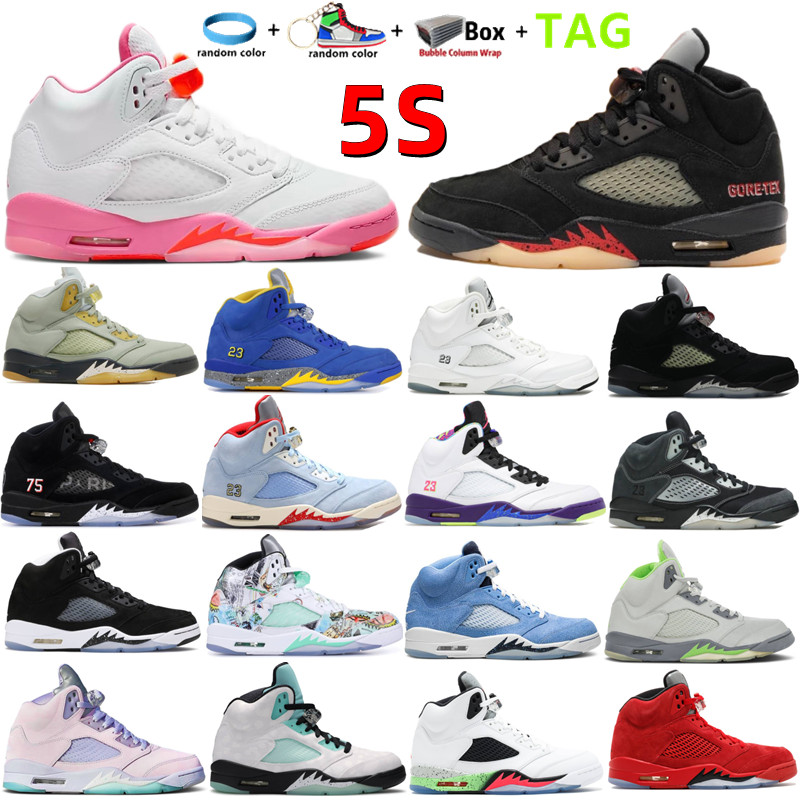 New 5 V Men Basketball Shoes 5s Aqua High Mars Pinksicle Green Bean Raging Red Muslin Fire Goretex White Cement Metallic Flight Oreo Wings Laney Ice Blue Sport Sneakers, Shoebox
New 5 V Men Basketball Shoes 5s Aqua High Mars Pinksicle Green Bean Raging Red Muslin Fire Goretex White Cement Metallic Flight Oreo Wings Laney Ice Blue Sport Sneakers, Shoebox