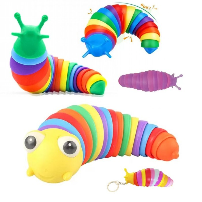 Stock DHL Fidget Toy Slug Party Articulated Flexible 3D Slug Joints Curled Relieve Stress Anti-Anxiety Sensory Toys For Children Aldult T0417
Stock DHL Fidget Toy Slug Party Articulated Flexible 3D Slug Joints Curled Relieve Stress Anti-Anxiety Sensory Toys For Children Aldult T0417
