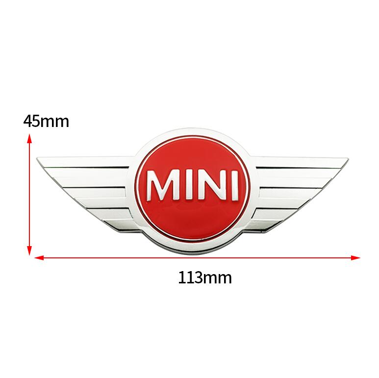 Auto sticker 3D Metal Car Front Rear Emblem Badge Stickers and Decals For Mini Cooper One S F55 F56 F57 R50 R53 R56 R60 R57 R58 R59 R60 Logo
