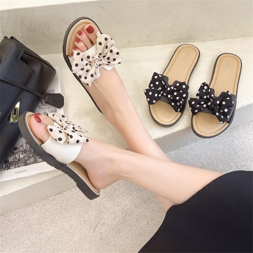 Autumn bowknot flip flop flat bottom soft antiskid womens slippers 220616, Beige
Autumn bowknot flip flop flat bottom soft antiskid womens slippers 220616, Beige