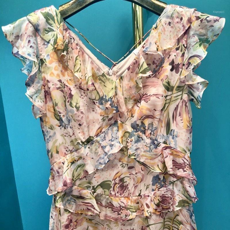 Casual Dresses Ruffles Elegant Sexy V-Neck Summer Womens Sleeveless Dress High Quality Floral Print Layering Dresse Holiday Wear Ladies Clot, As picture
Casual Dresses Ruffles Elegant Sexy V-Neck Summer Womens Sleeveless Dress High Quality Floral Print Layering Dresse Holiday Wear Ladies Clot, As picture