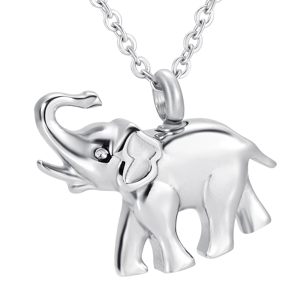 Lovely White Elephant Necklace Stainless Steel Cremation Jewelry Memorial Human/Pet Ashes Urn Pendant Women Men Kids Unisex Fashion Animal Luck Necklaces
Lovely White Elephant Necklace Stainless Steel Cremation Jewelry Memorial Human/Pet Ashes Urn Pendant Women Men Kids Unisex Fashion Animal Luck Necklaces