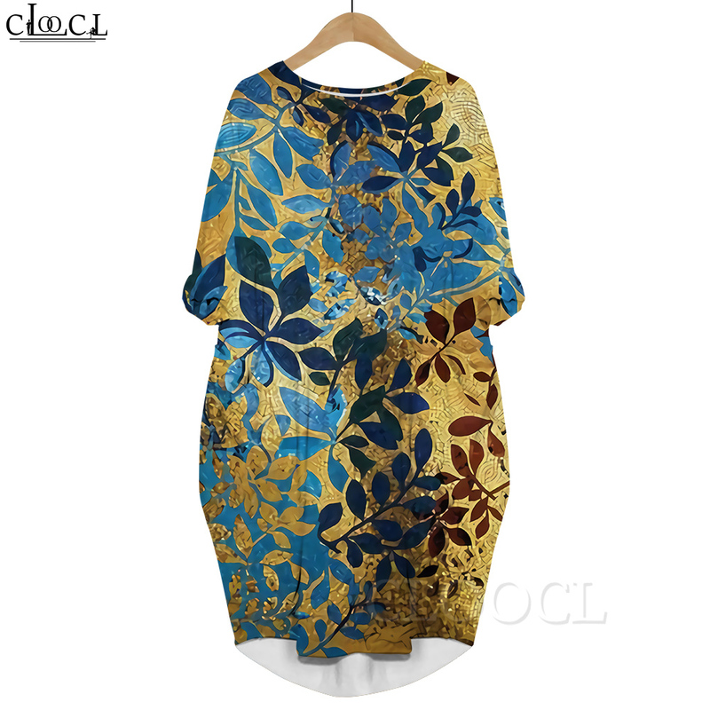 Women Midi Dress Green Plants 3D Printed Dress Long Sleeve Pocket Dress Round Neck Loose Robes Vintage Summer Dresses 220616, Long sleeved dress11
Women Midi Dress Green Plants 3D Printed Dress Long Sleeve Pocket Dress Round Neck Loose Robes Vintage Summer Dresses 220616, Long sleeved dress11