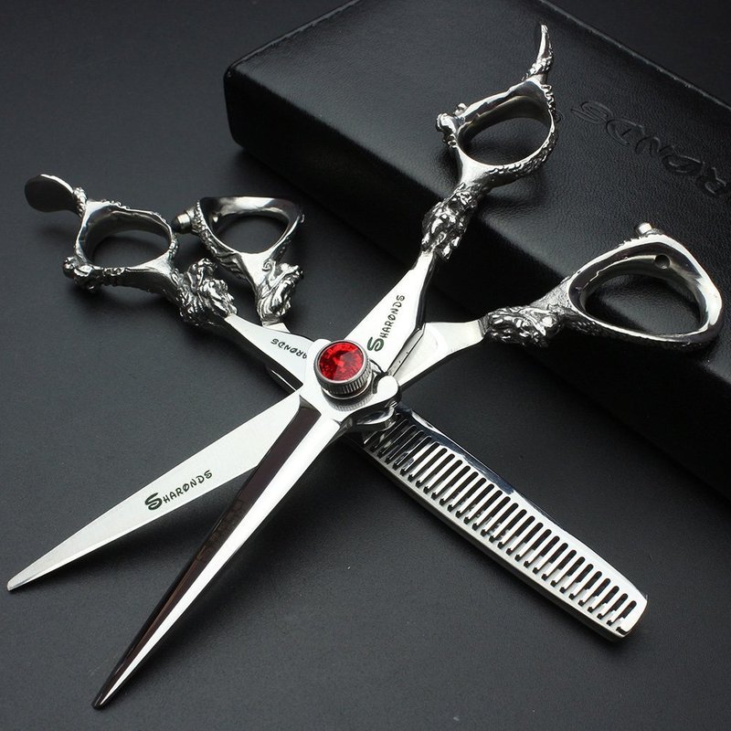 Professional Hairdressing Scissors Sharonds 5.5/6/7/7.5/8 Inch Barbershop Japan 440c Tools Shaver 220317